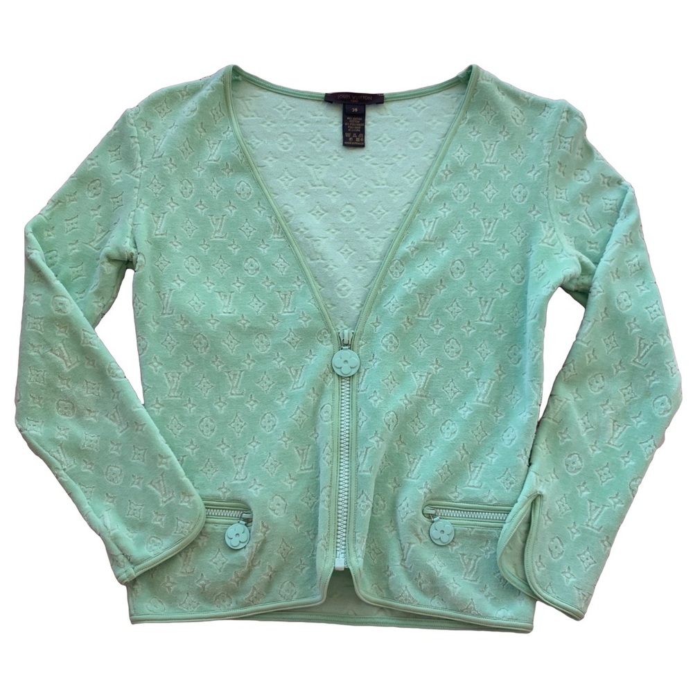 Louis Vuitton mint velour jacket